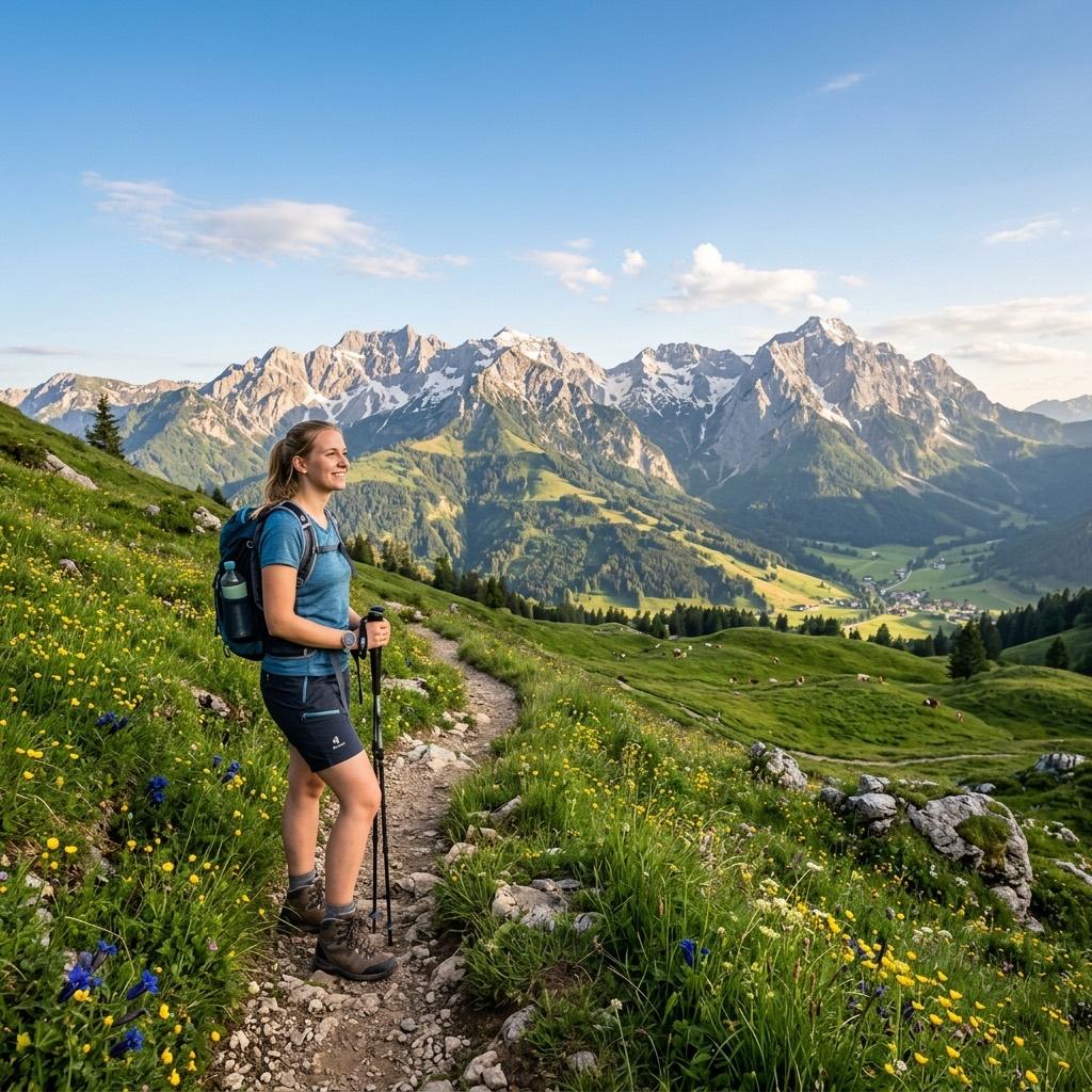 Symbolbild einer Wanderung in den Alpen